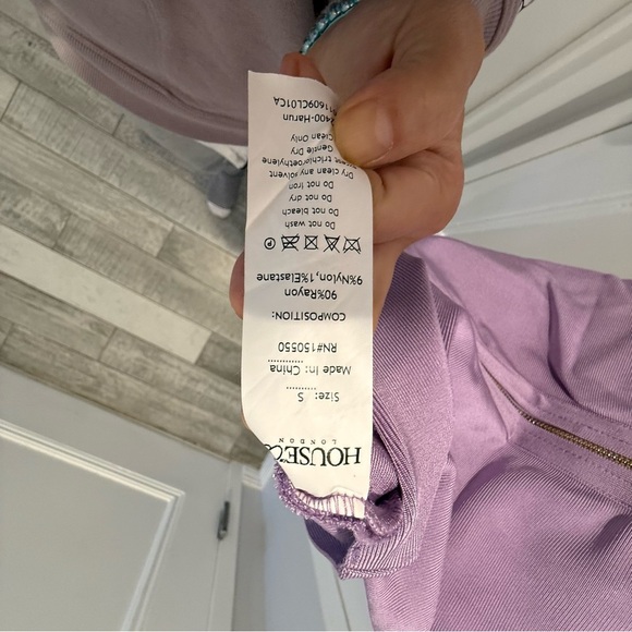 House of CB London Purple Lilac Lavender Harun Bandage Dress Small - Picture 9 of 9